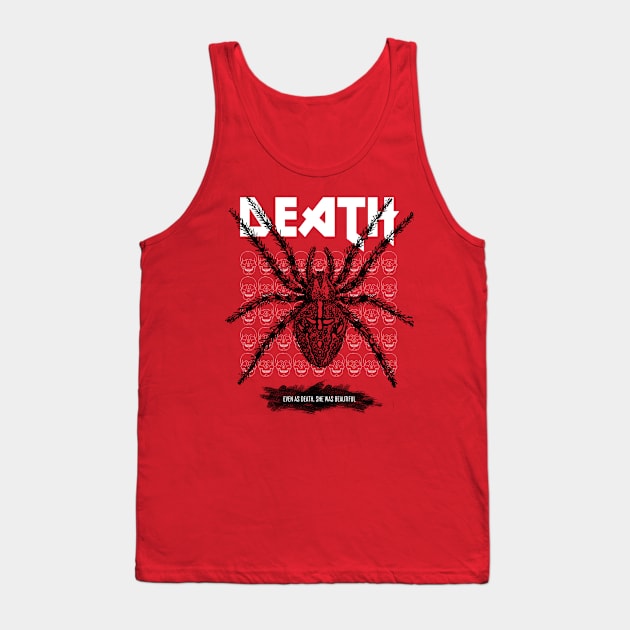 Black widow spider - vintage style drawing Tank Top by Carbon Love